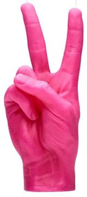 Κερί Χειρονομίας Peace 360gr 20x7x8cm Pink Candle Hand Paraffin