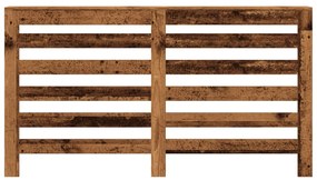 vidaXL Κάλυμμα Καλοριφέρ Όψη Παλαιού Ξύλου 149x20x82 εκ. Επεξ. Ξύλο