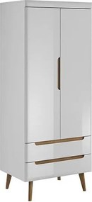 Ντουλάπα Molto δίφυλλη-Leuko - 80.00Χ56.00Χ197.00cm