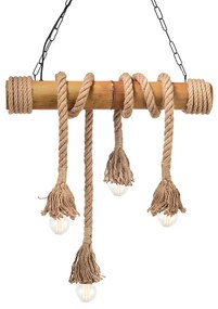 Φωτιστικό Κρεμαστο Aca 932604BBR MERLIN Μπεζ/Κρεμ (Beige/Creme)