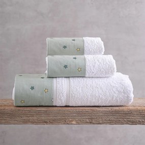 Πετσέτες Blaze Σε Κουτί (Σετ 3τμχ) Green Ρυθμός Towels Set 70x140cm 100% Πενιέ Βαμβάκι