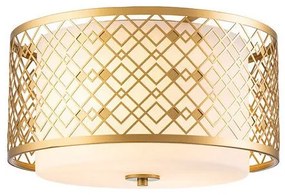 Πλαφονιέρα Φωτιστικό Οροφής 2xE27 Ziggy Elstead Lighting-ZIGGY-F-M-LG-Χρυσό ZIGGY-F-M-LG