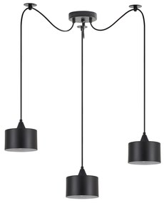 Φωτιστικό Οροφής SE21-BL-B10-BL3-MS1 ADEPT PENDANT Black Metal Shade+ - Μέταλλο - 77-9038