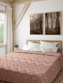 Κουβέρτα Πικέ Ζακάρ GOLWE PINK