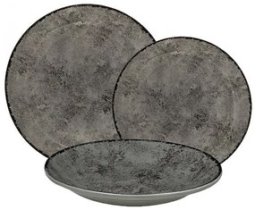 Σερβίτσιο Πιάτων Πορσελάνης Moon Shade Γκρι Oriana Ferelli  – Σετ 20τμχ