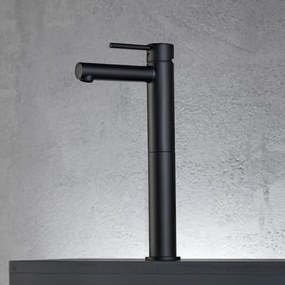 Eurorama Tonda Black Matt 145310P – Μπαταρία επιτραπέζιου νιπτήρα