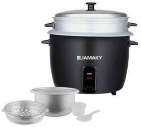 Ηλεκτρικός μάγειρας ρυζιού - Rice Cooker - JMK7501 Μαύρο (ΔΩΡΟ Μπαταρίες ΑΑ 12τεμ)