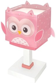 Φωτιστικό Επιτραπέζιο Little Pink Owl 64481 16x16x22cm 1xE14 8W Pink Ango