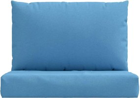 vidaXL Μαξιλάρια από Παλέτες 2 τεμ. από Ύφασμα Melange Blue