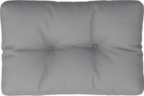 vidaXL Μαξιλάρι Παλέτας Γκρι 60 x 40 x 12 εκ. Υφασμάτινο
