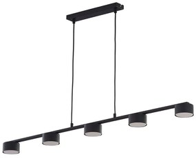 Φωτιστικό Οροφής - Ράγα Dallas 6246 5xGX53 10W 108x130cm Black TK Lighting