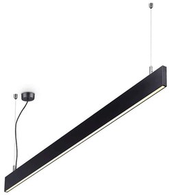 Φωτιστικό Οροφής-Ράγα Linus 268217 120x13/159,5x2cm LED 34W 4000K Black Ideal Lux