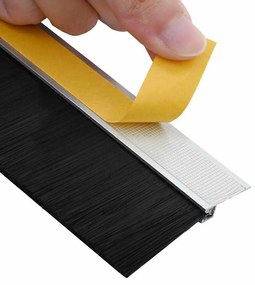 vidaXL Αυτοκόλλητες σφραγίδες πόρτας 6 pcs Ασημί 100 cm