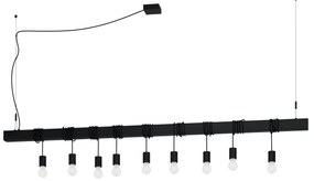 Φωτιστικό Κρεμαστό Eglo 39939 TOWNSHEND-B Μαύρο Ματ (Black Mat)