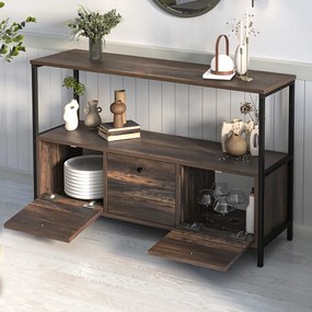 Μπουφές Mars Megapap χρώμα rustic καρυδί 122x36x80,1εκ. - GP041-0122,1