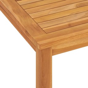 vidaXL Τραπεζαρία Κήπου 120 x 70 x 77 εκ. από Μασίφ Ξύλο Teak