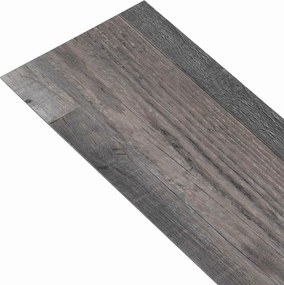 vidaXL Πλάκες Δαπέδου 18 pcs Γκρι 5,26 τ.μ. PVC