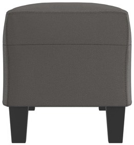 vidaXL Πάγκος Γκρι 100 x 35 x 41 εκ. από Συνθετικό Δέρμα