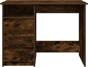 vidaXL Γραφείο Καπνιστή Δρυς 102x50x75 εκ. από Επεξεργασμένο Ξύλο