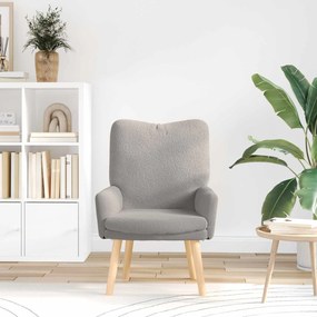 vidaXL Πολυθρόνα Ανοιχτό γκρι 63 x 67 x 94 εκ.