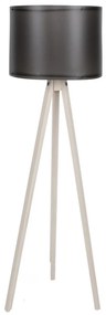 FLOOR LAMP IN ECRU AND BLACK  Φ38x145cm 38x38x145 εκ.