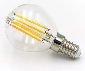 Adeleq Led Λάμπα Cog Σφαιρικό Διάφανο Ε14 7W 230V Θερμό 13-1411700