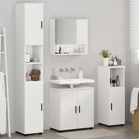 vidaXL Σετ Επίπλων Μπάνιου 4 τμχ. Λευκό 61 x 35 x 64 εκ.