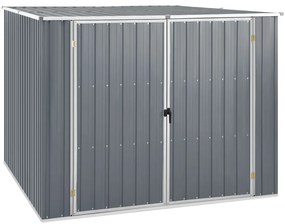 vidaXL Αποθήκη Κήπου Γκρι 195 x 198 x 159 εκ. από Γαλβανισμένο Ατσάλι