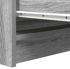Sideboard Grey Sonoma 80x35x99 cm Ξύλινο μηχανουργικό ξύλο - Γκρι