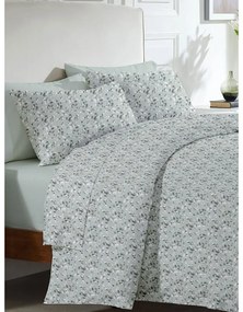 Σετ Σεντόνια Menta Εμπριμέ 320 Aqua Μονο (160x250)