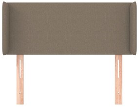 Κεφαλάρι με Πτερύγια Taupe 83x16x78/88 εκ. Υφασμάτινο - Μπεζ-Γκρι