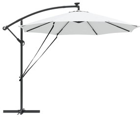 vidaXL Ομπρέλα Cantilever Banana με κλειδαριά Άμμος 294 x 294 x 248 cm