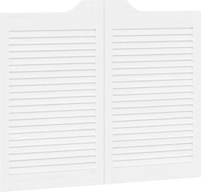 vidaXL Πόρτες Swing Λευκό 80 x 50 cm Μασίφ Ξύλο Πεύκου