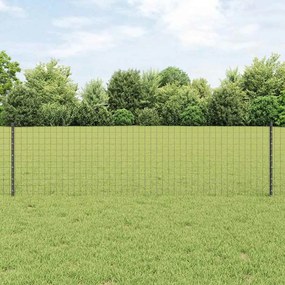 vidaXL Ασημένιοι Πόλοι Φράχτη 44 pcs Γκρι 100 x 0.6 μ