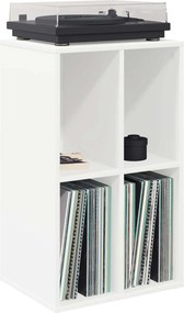vidaXL Ντουλάπι δίσκων βινυλίου Λευκό 44,5 x 36,5 x 74,5 εκ