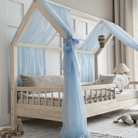 Κουρτίνα Οροφής Bianco Bed Blue Voile  Luletto