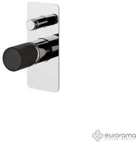 Eurorama OSO Μίκτης εντοιχισμού 2 εξόδων με εκτροπέα Chrome