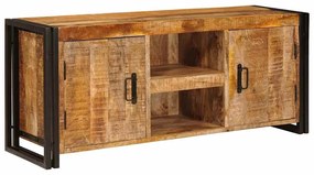 vidaXL Ντουλάπι TV Καφέ 120 x 30 x 50 cm Μασίφ ακατέργαστο ξύλο μάνγκο