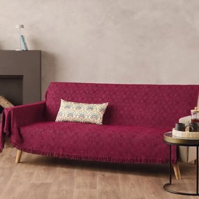 Ριχτάρι Vacanza 17 Wine Kentia Διθέσιο 180x340cm Ακρυλικό,Βαμβάκι, Polyester