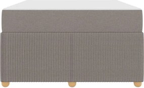 vidaXL Σκελετός Κρεβατιού Taupe 120 x 190 cm ύφασμα