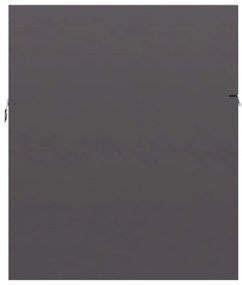 vidaXL Ντουλάπι Νιπτήρα Γυαλιστερό Γκρι 90x38,5x46 εκ. από Επεξ. Ξύλο