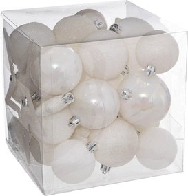 Χριστουγεννιάτικες Μπάλες (Σετ 35τμχ) A-S White 184169