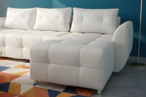 Γωνιακός καναπές Marten-Λευκό