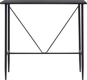 vidaXL Τραπέζι Μπαρ Μαύρο 120 x 60 x 110 εκ. από MDF