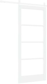 vidaXL Συρόμενη Πόρτα ORKDAL Λευκό 86 x 198.5 cm Μασίφ ξύλο πεύκου
