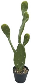 Τεχνητός Κάκτος-Οπούντια Σε Κασπώ 04-24153 80cm Green Marhome Συνθετικό Υλικό