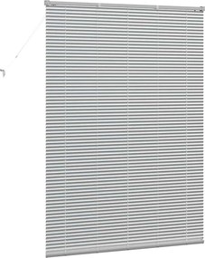 vidaXL Βενετσιάνικες Ρόδες Ασημί 175 x 130 εκ Αλουμίνιο