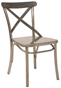 Καρέκλα Vaterlo 02-00-0470 51x42x88cm Bronze