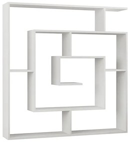 Βιβλιοθήκη Labirent Megapap χρώμα λευκό 125x22x129εκ.