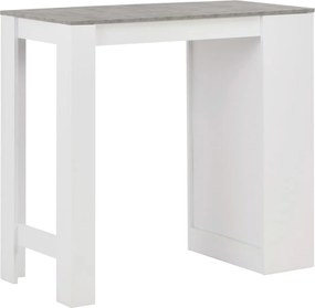 vidaXL Τραπέζι Μπαρ με Ράφι Λευκό 110 x 50 x 103 εκ.